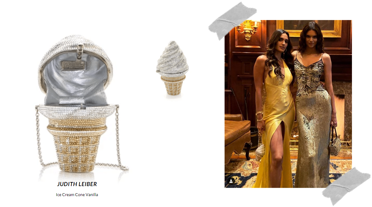 Isabela Rangel Grutman กับกระเป๋า Ice Cream Cone Vanilla จากแบรนด์ Judith Leiber