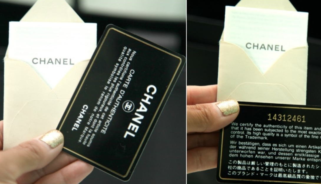 Thẻ xác thực-holocard-classic-chanel Hàng thật - Cách nhận biết túi Chanel chính hãng - Cách nhận biết túi Chanel chính hãng