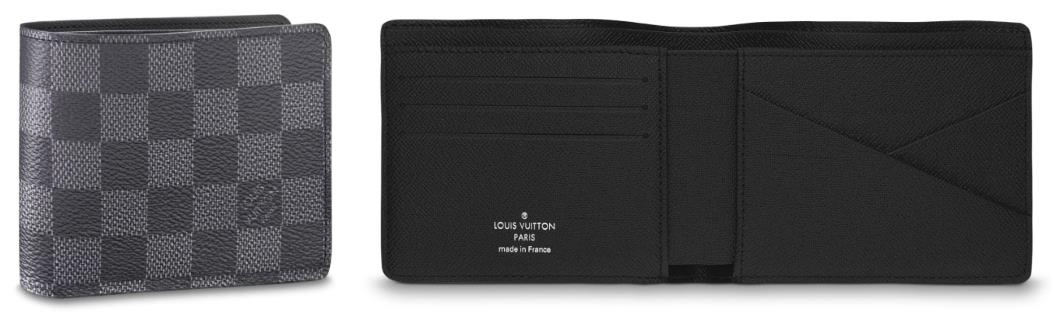  Multiple Wallet Damier Graphite Canvas