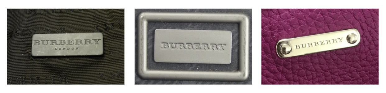 BURBERRY metal plaque