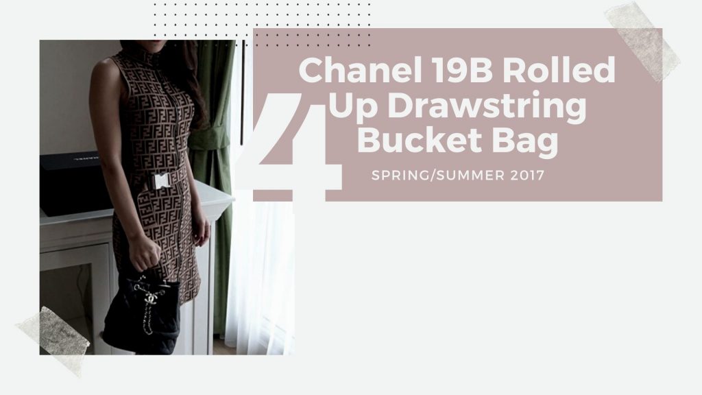 Chanel 19B Rolled Up Drawstring Bucket Bag