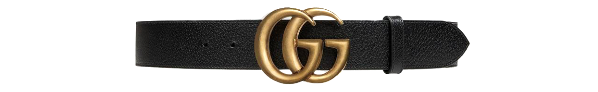 Gucci Leather Belt With Double G Buckle