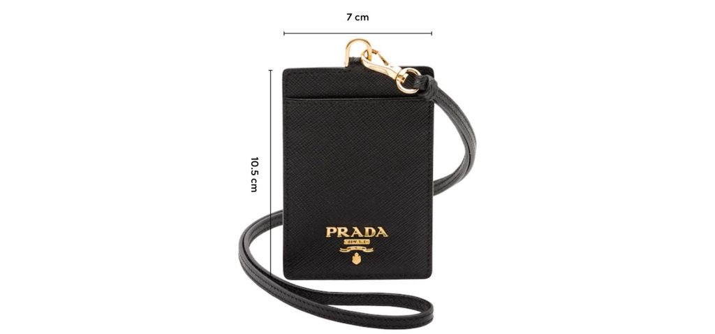 Prada Leather Badge Holder