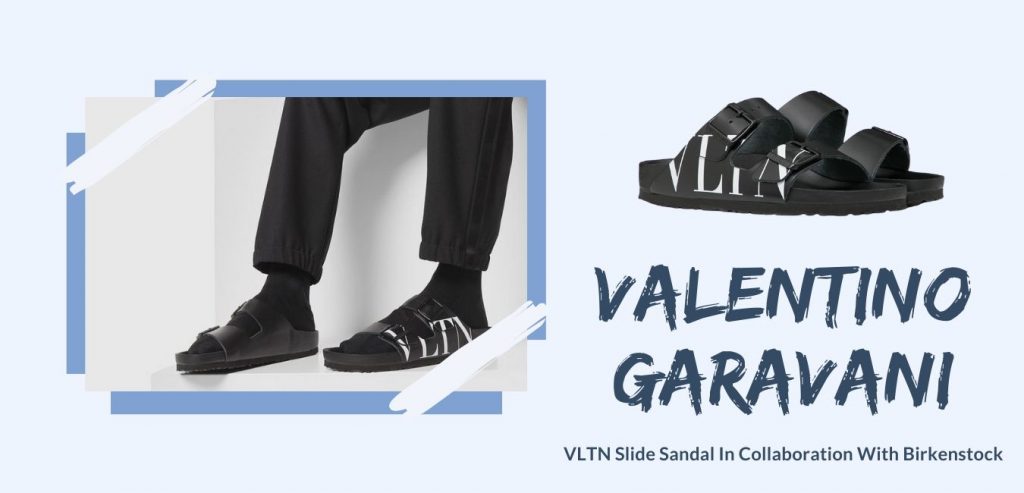 Valentino Garavani VLTN Slide Sandal In Collaboration With Birkenstock