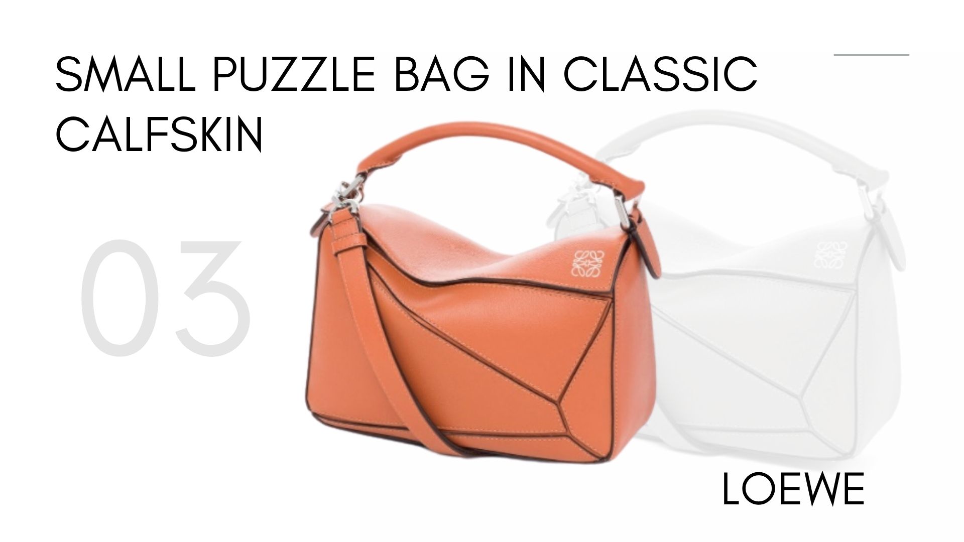 รวม 7 ITEM เด็ด Loewe Bag - Small Puzzle Bag In Classic Calfskin