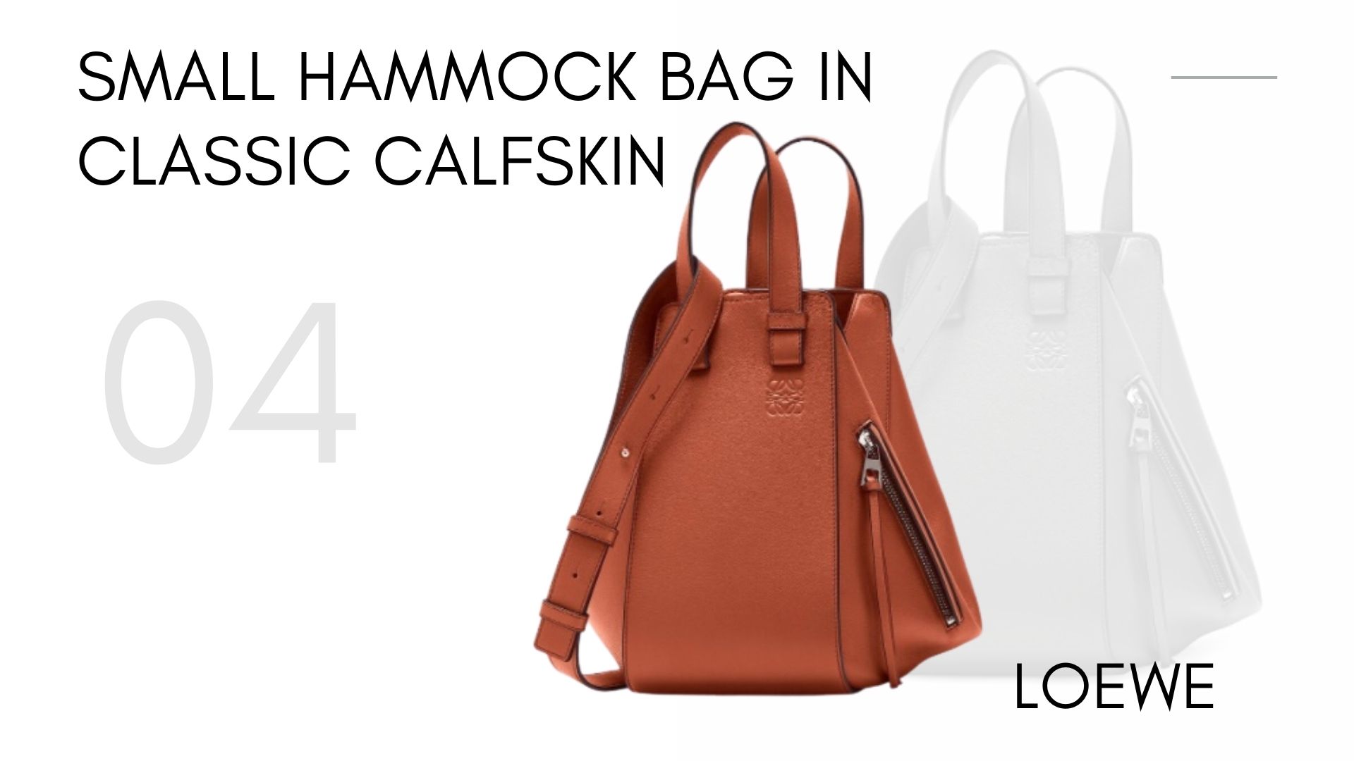 Small Hammock bag in classic calfskin - loewe