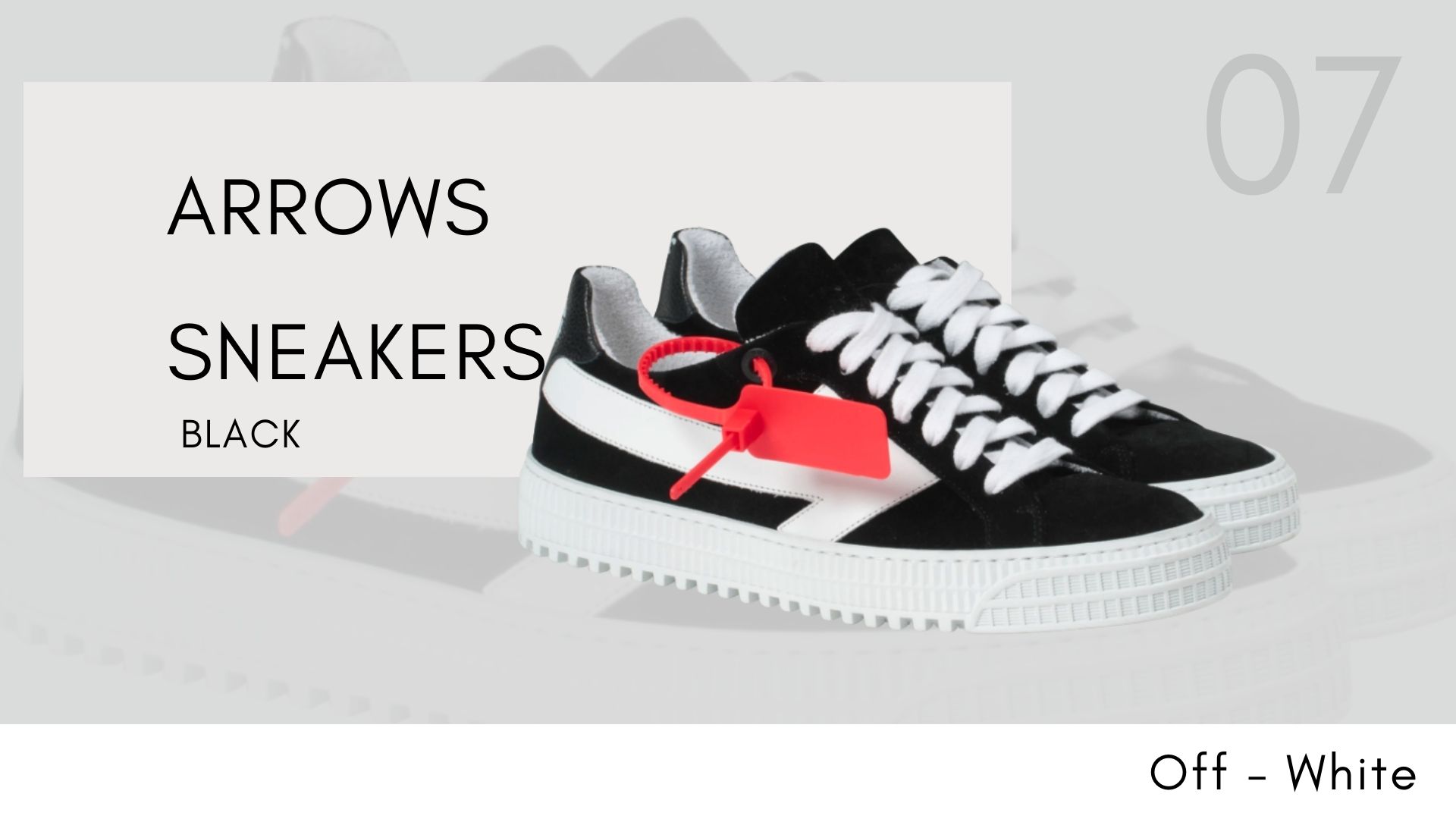 Off-White Sneaker รวมฮิตมาแรง ARROWS SNEAKERS