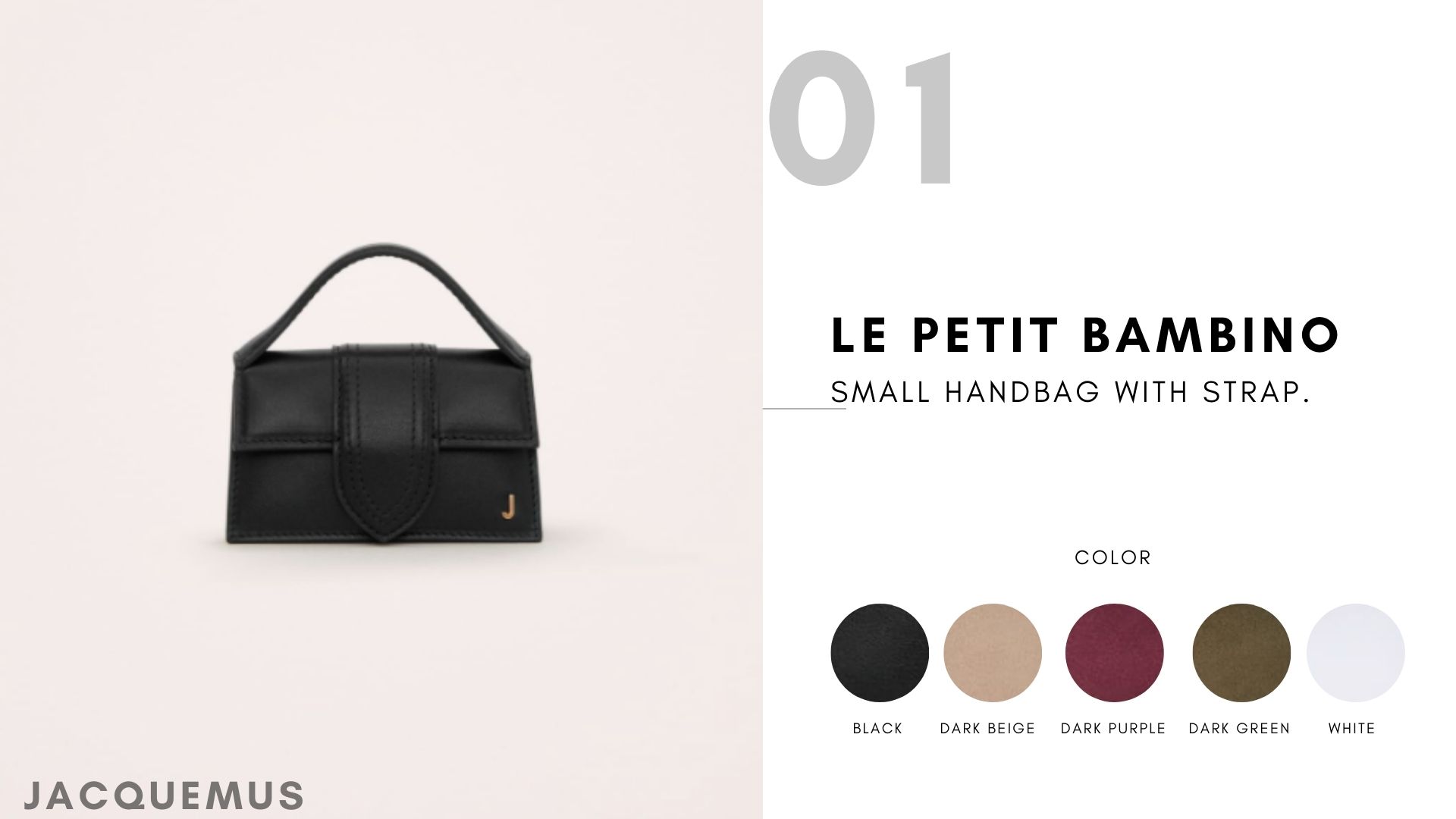 Jacquemus Bag กับตำแหน่ง It Bag สวยๆ ! Le petit Bambino Small handbag with strap.