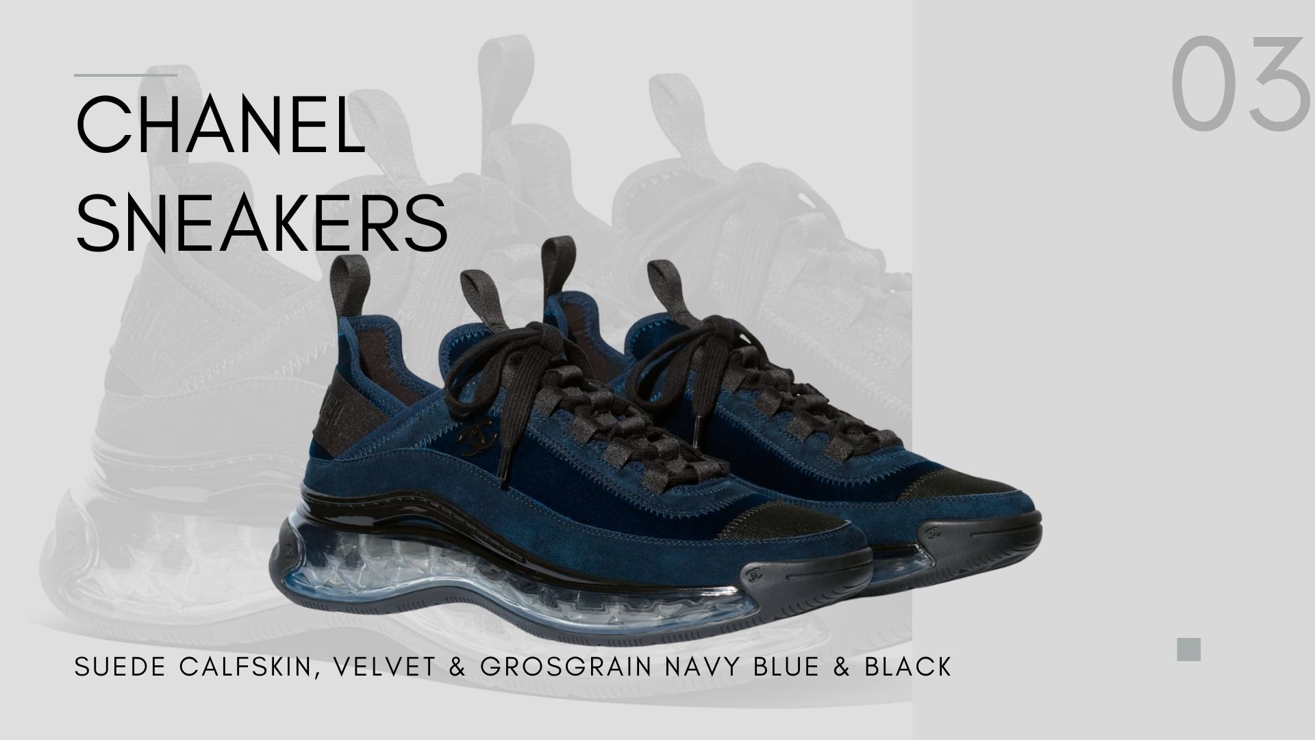  Suede Calfskin, Velvet & Grosgrain Navy Blue & Black
