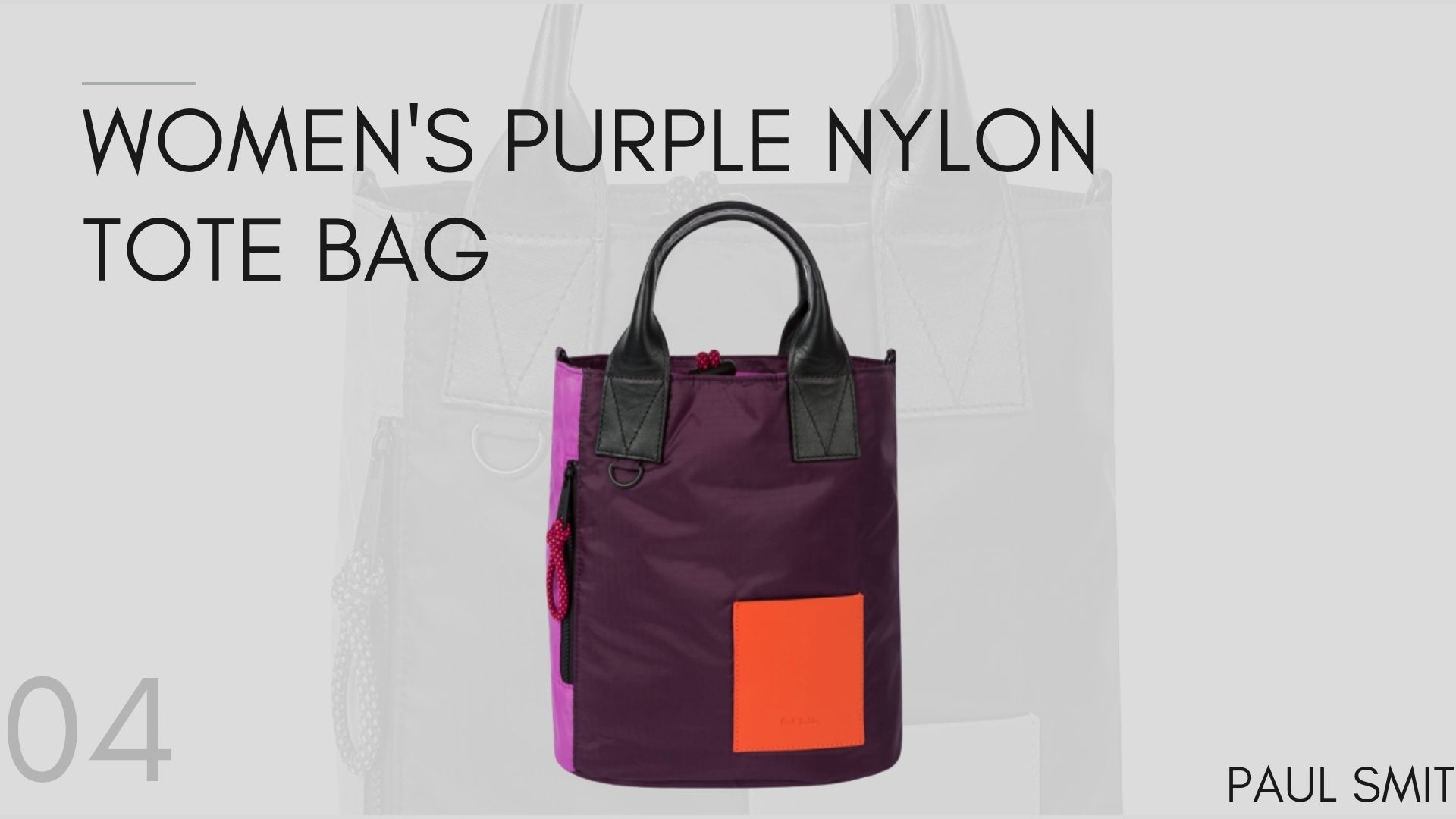 Paul Smit Women's Purple Nylon Tote Bag