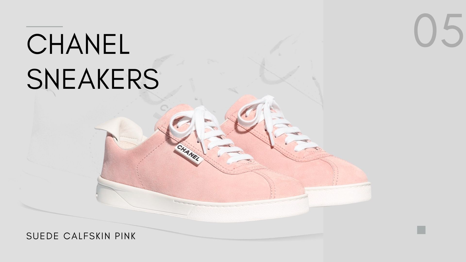 Sneakers Suede Calfskin Pink
