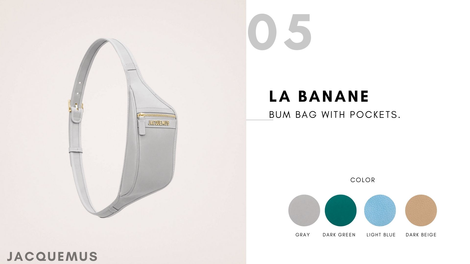 La banane Bumbag with pockets.
