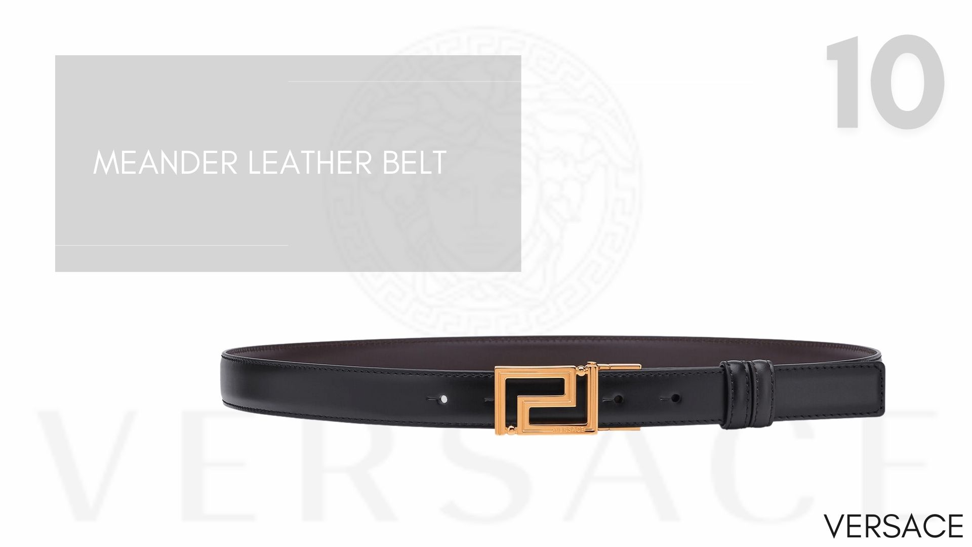Meander Leather Belt 