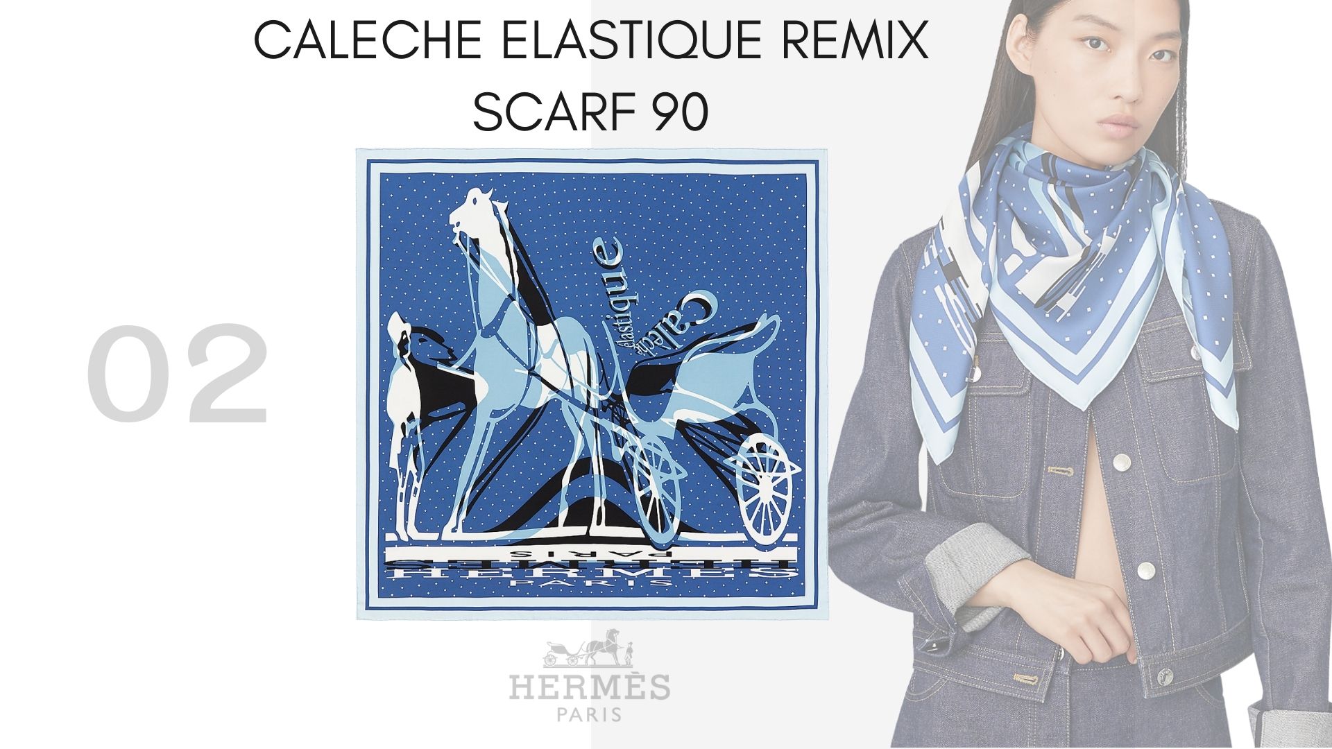 Caleche Elastique Remix scarf 90
