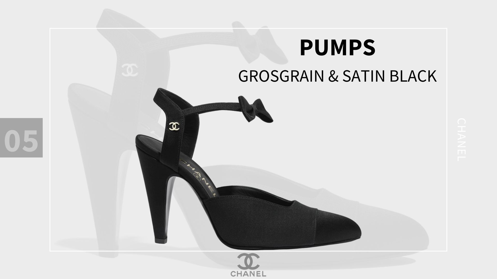 pumps Grosgrain & Satin Black