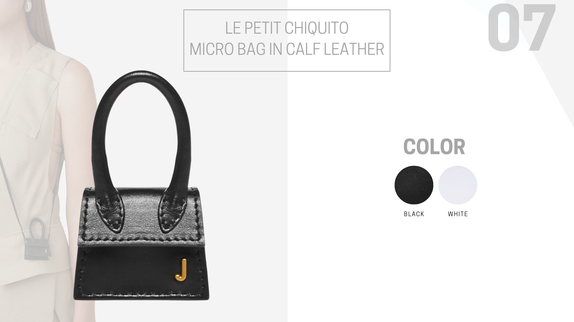 Le petit Chiquito Micro bag in calf leather