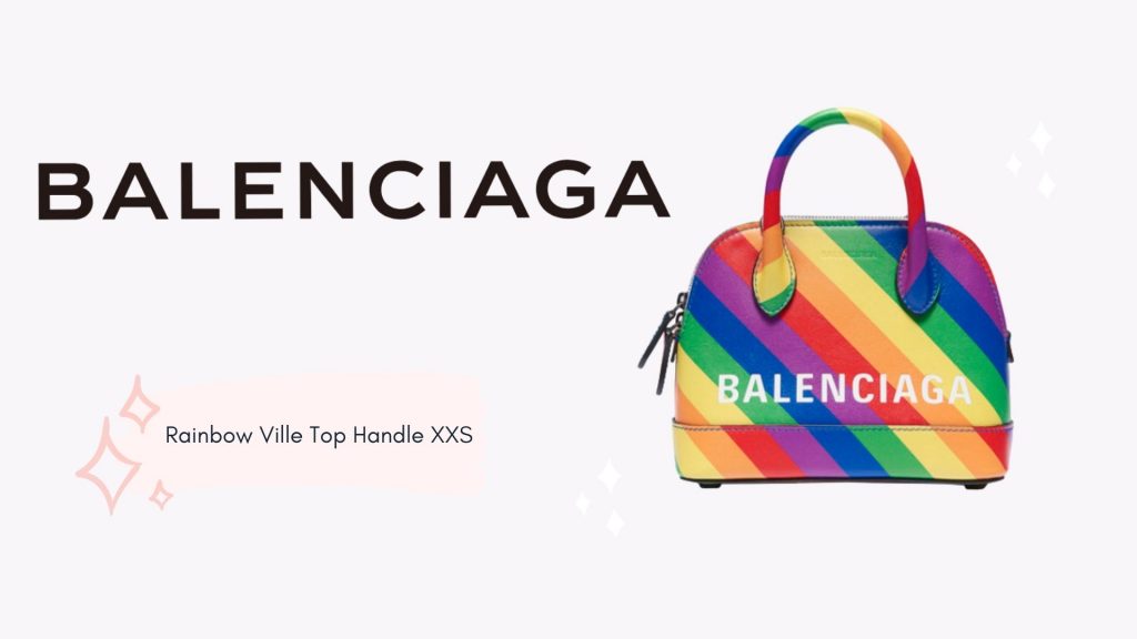Balenciaga Rainbow Ville Top Handle XXS