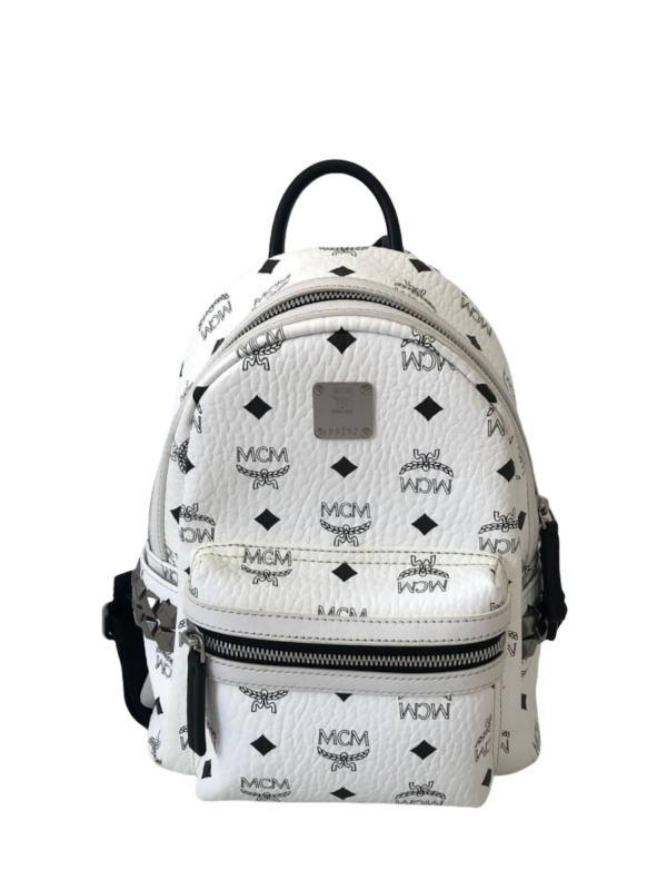 MCM Mini Backpack White
