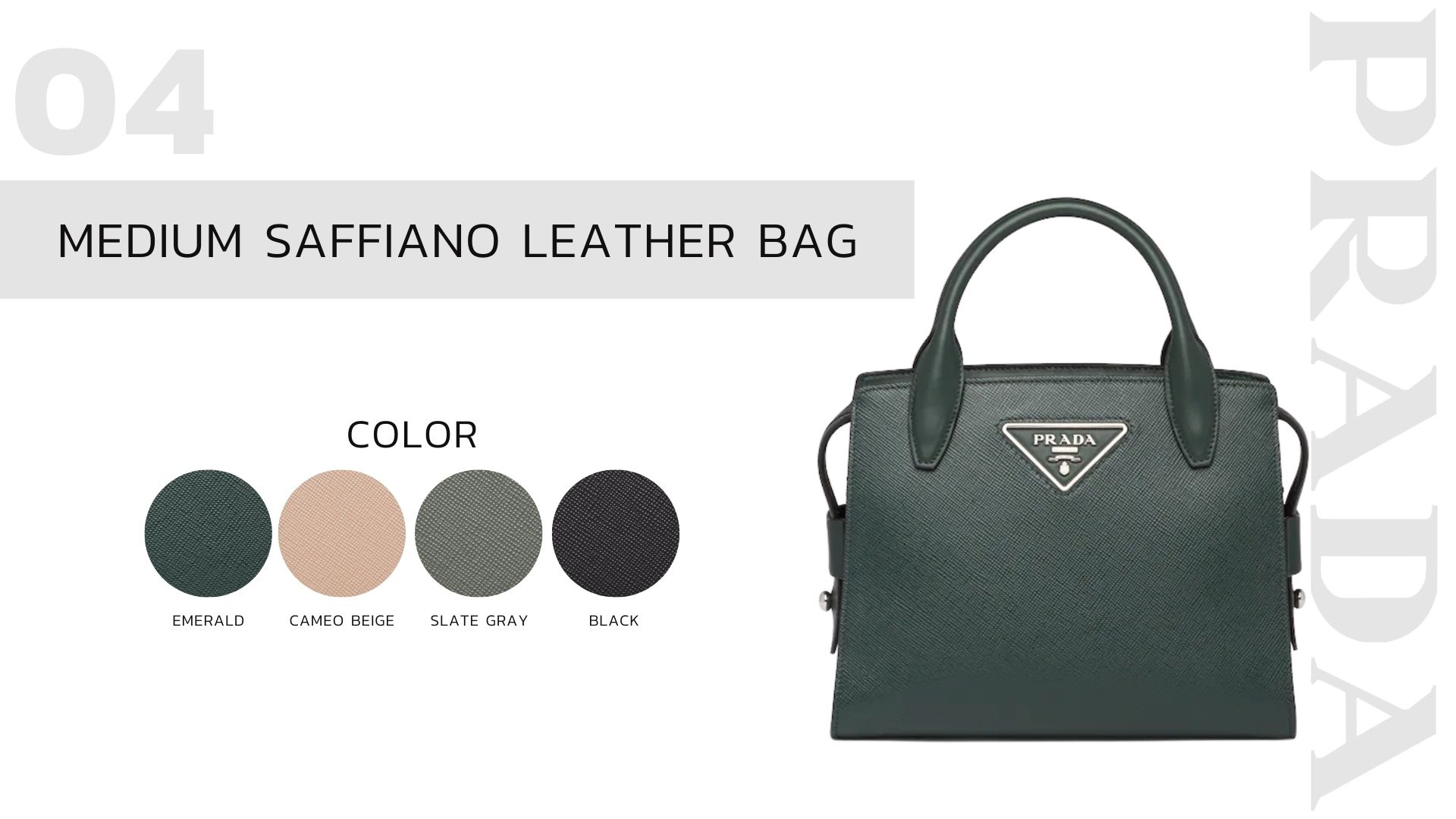 Medium Saffiano leather bag