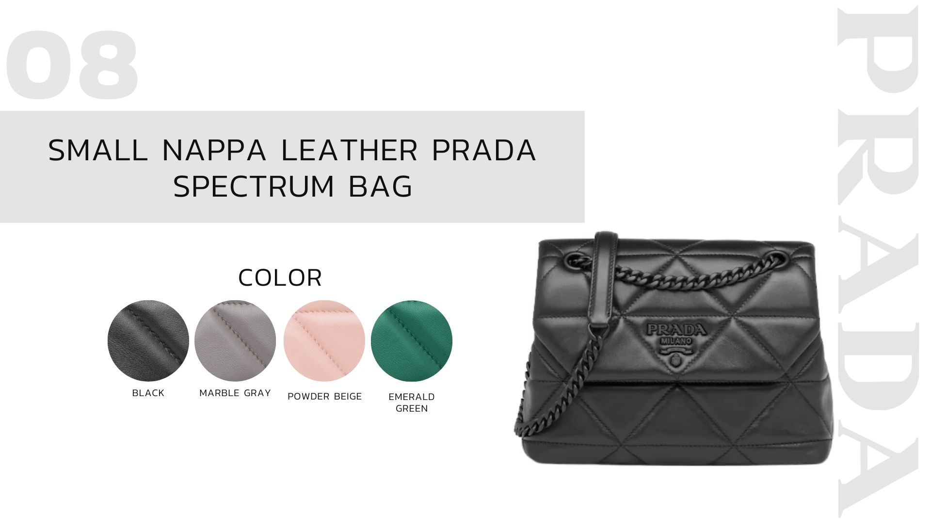 Small Nappa Leather Prada Spectrum Bag