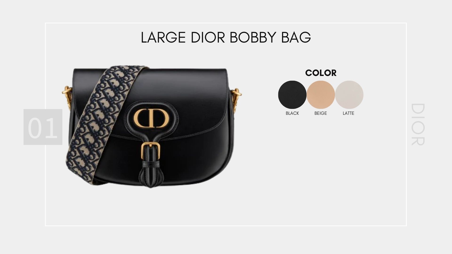 รวม Item Dior Collection ใหม่  Large Dior Bobby Bag 