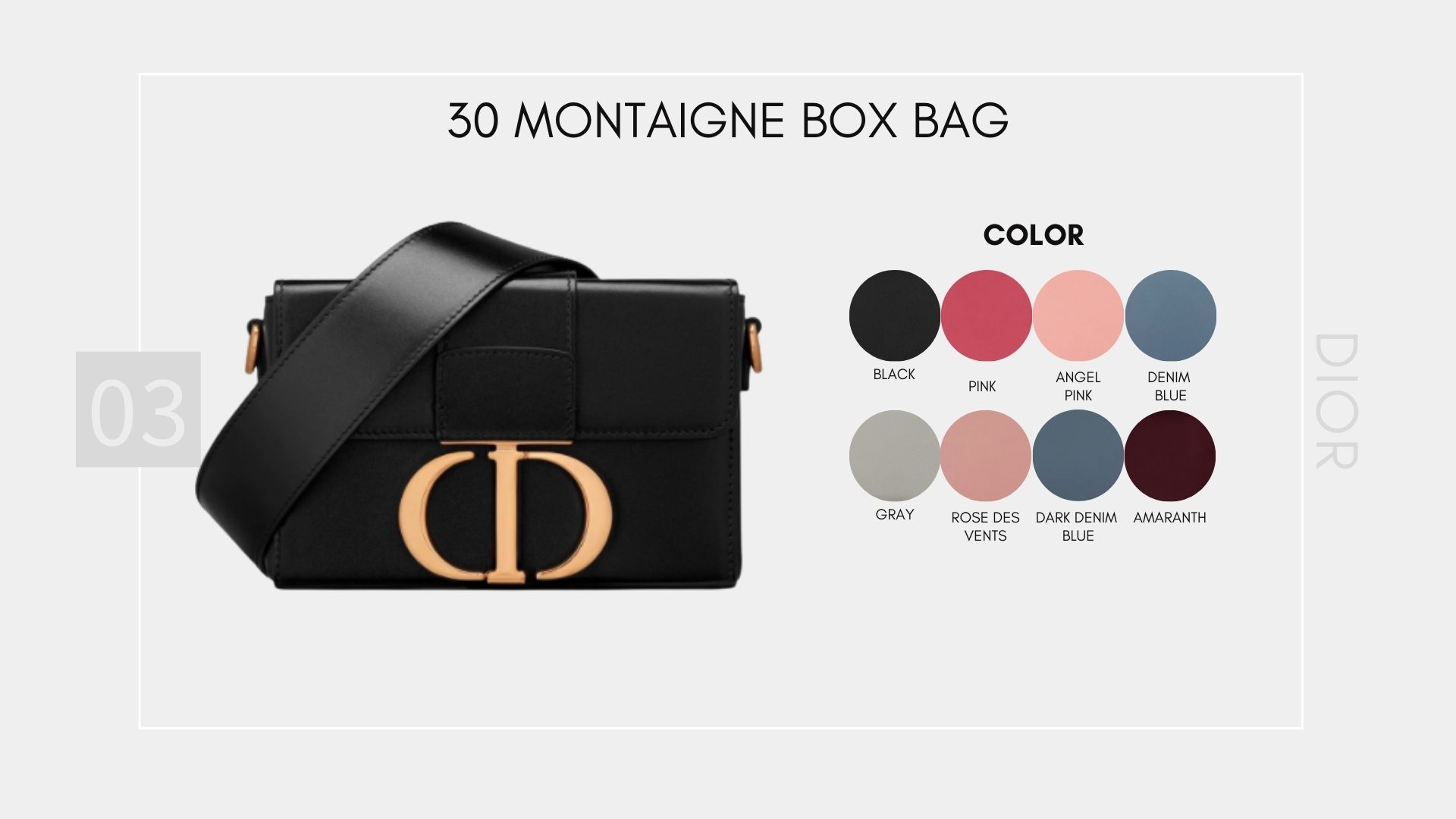 30 Montaigne Box Bag 