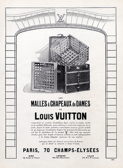 โฆษณาหีบใส่หมวก ในปี 1924