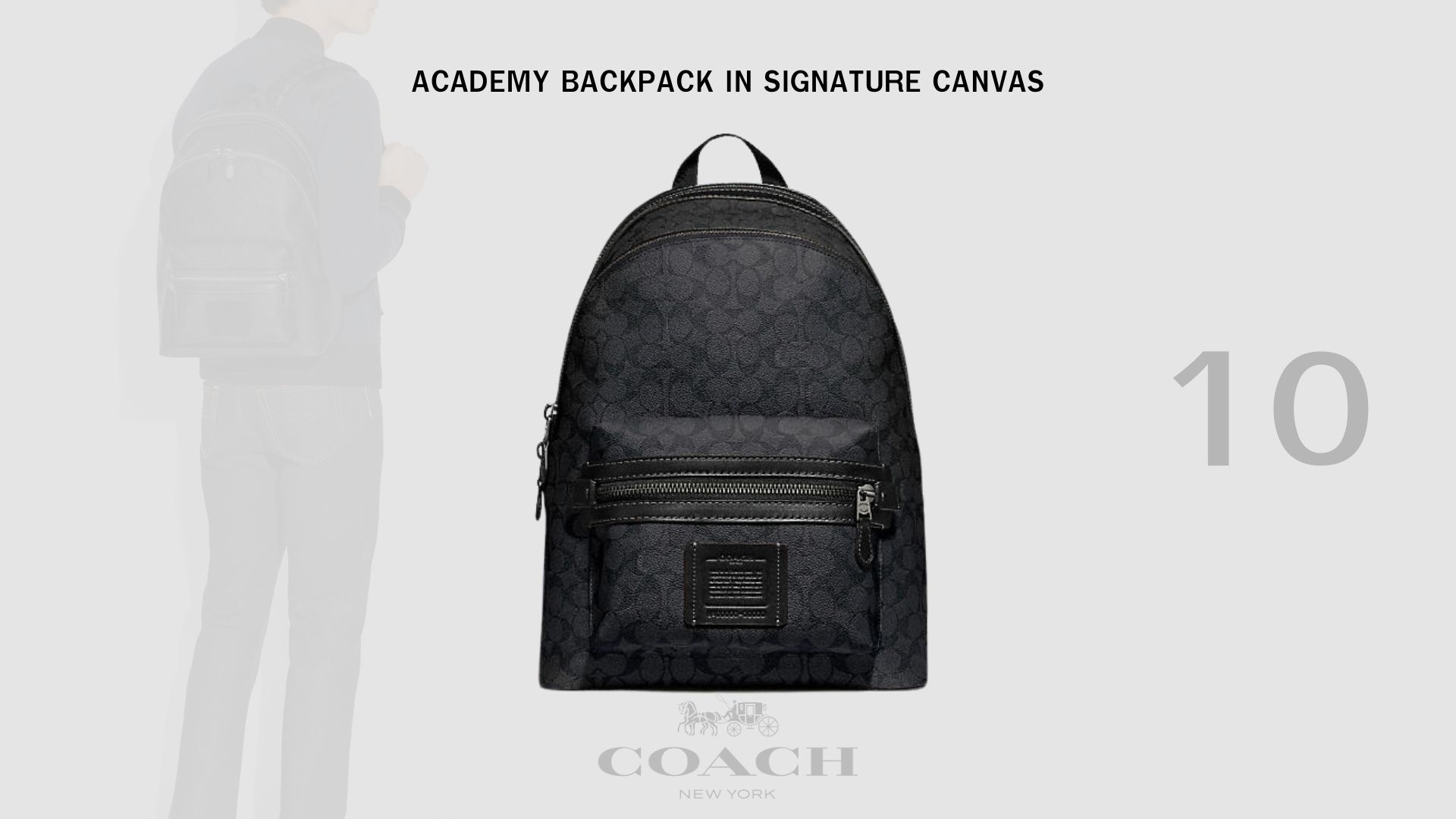 ACADEMY BACKPACK IN SIGNATURE CANVAS