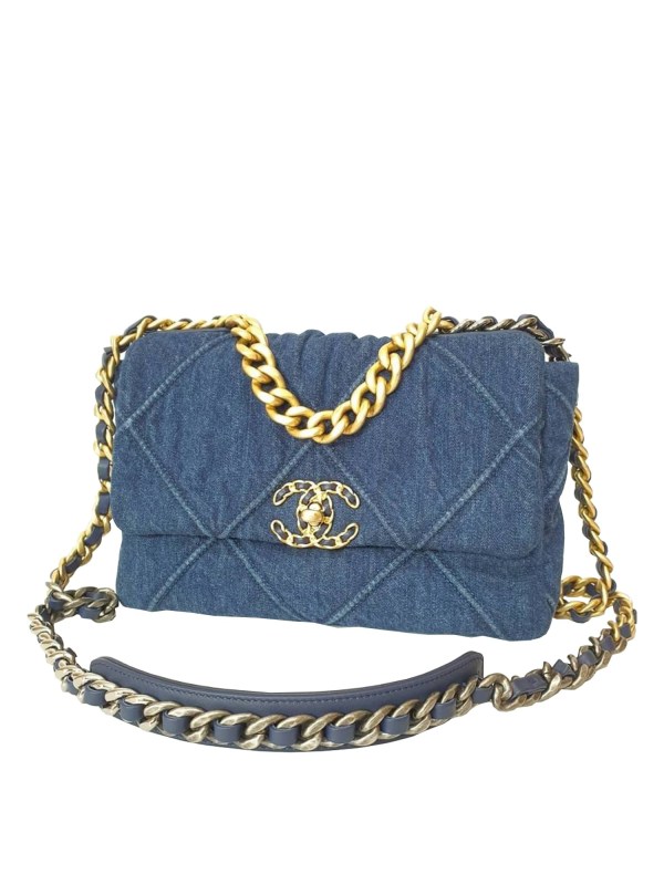 Chanel Small Flap Bag 19 Denim