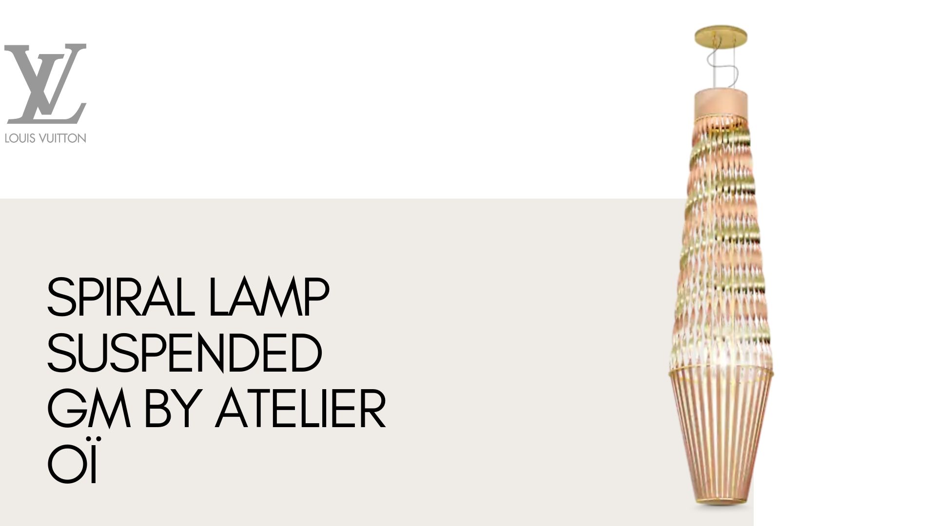 SPIRAL LAMP SUSPENDED GM BY ATELIER OÏ