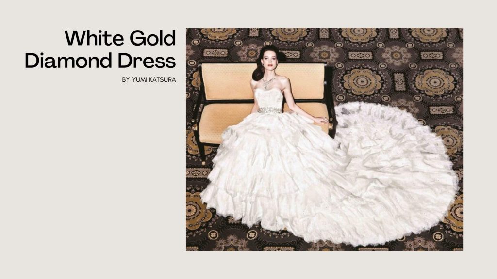 White Gold Diamond Dress by Yumi Katsura