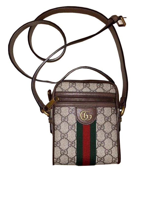 Gucci Ophidia GG Stripe Shoulder Bag