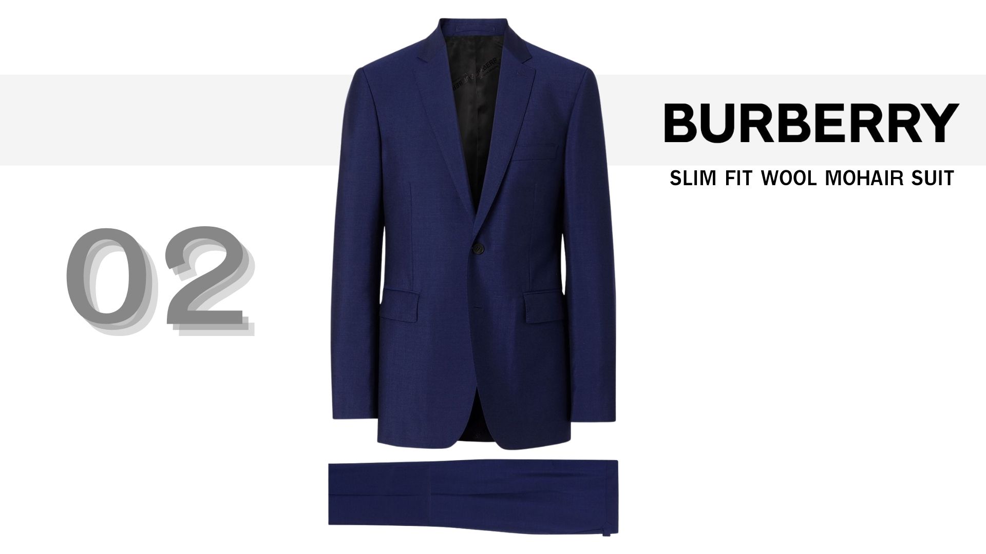 burberry Slim Fit Wool Mohair Suit