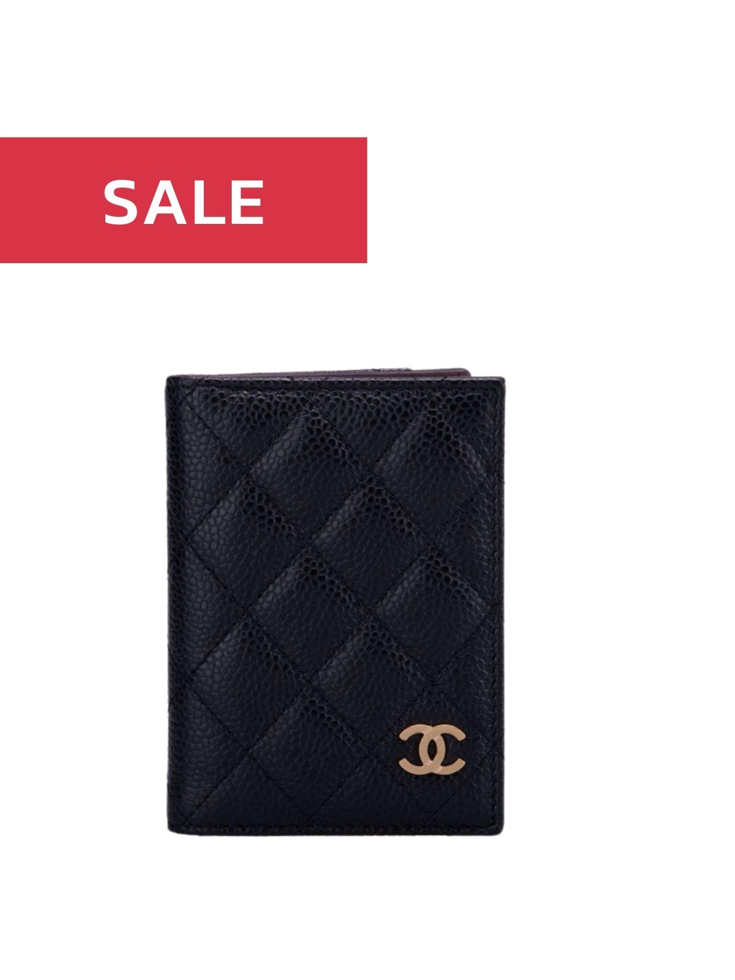 Chanel Caviar Quilted Card Holder Black