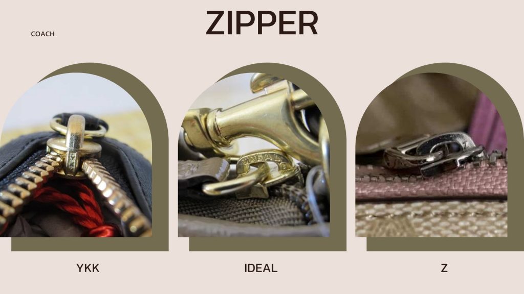 zipper-ซิป-coach ของแท้-วิธีดูกระเป๋า coach ของแท้-ร้านขายกระเป๋า coach ของแท้-กระเป๋า coach ของแท้
