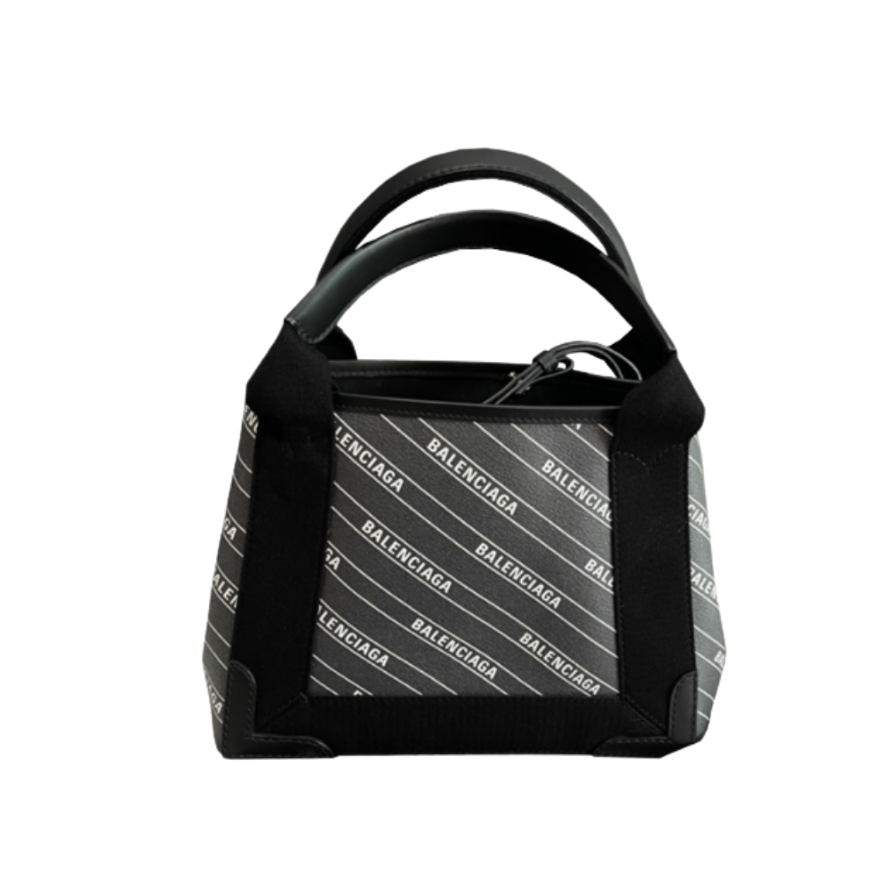 Balenciaga Stripe Logo Cabas Bag Size XS