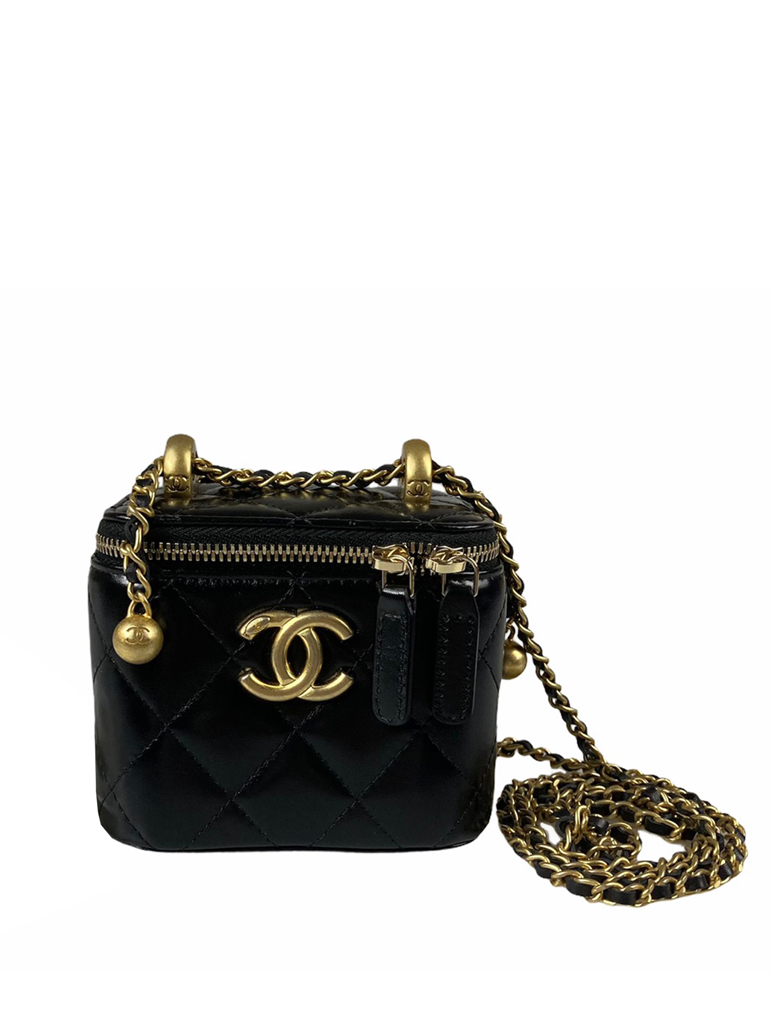 Chanel-Mini-Clutch-Bag-with-Chain-VIP-in-Black-Holo-31-1
