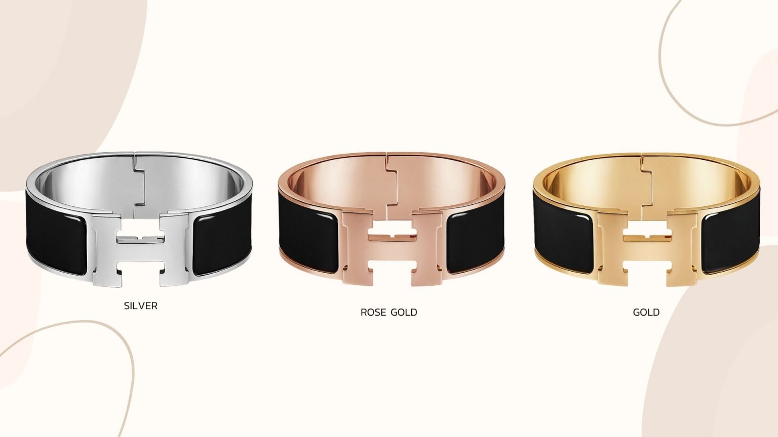 รวมสีกำไลแอเมสรุ่นดัง Hermes Clic Clac - KATE💋 STYLE