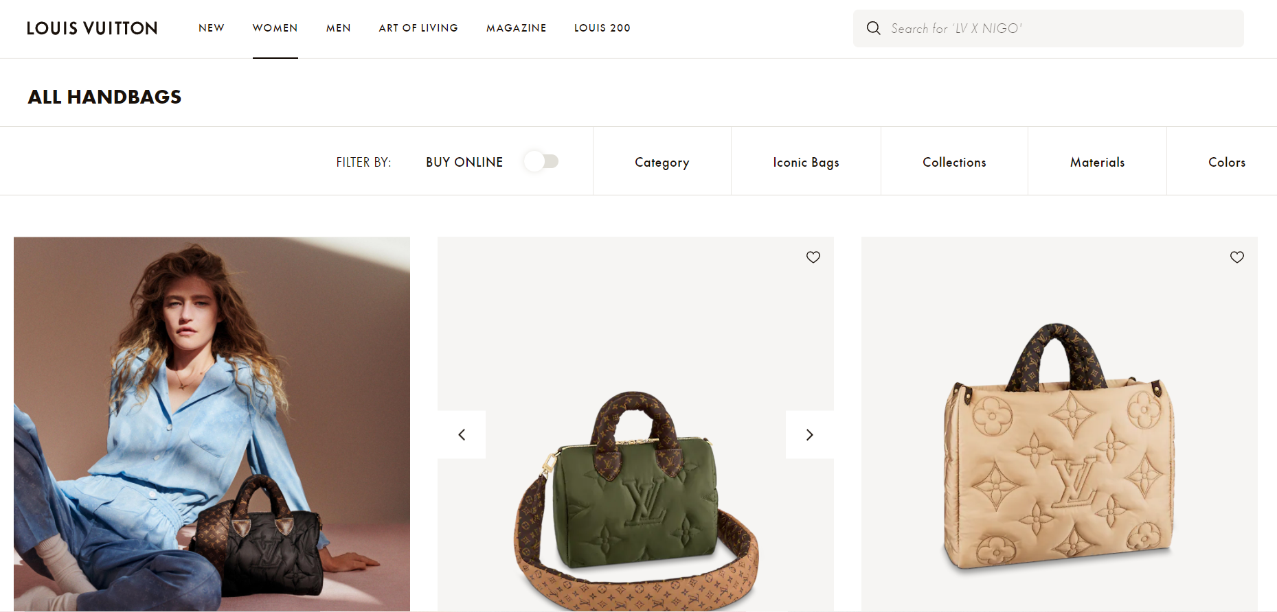 Louis Vuitton Official website