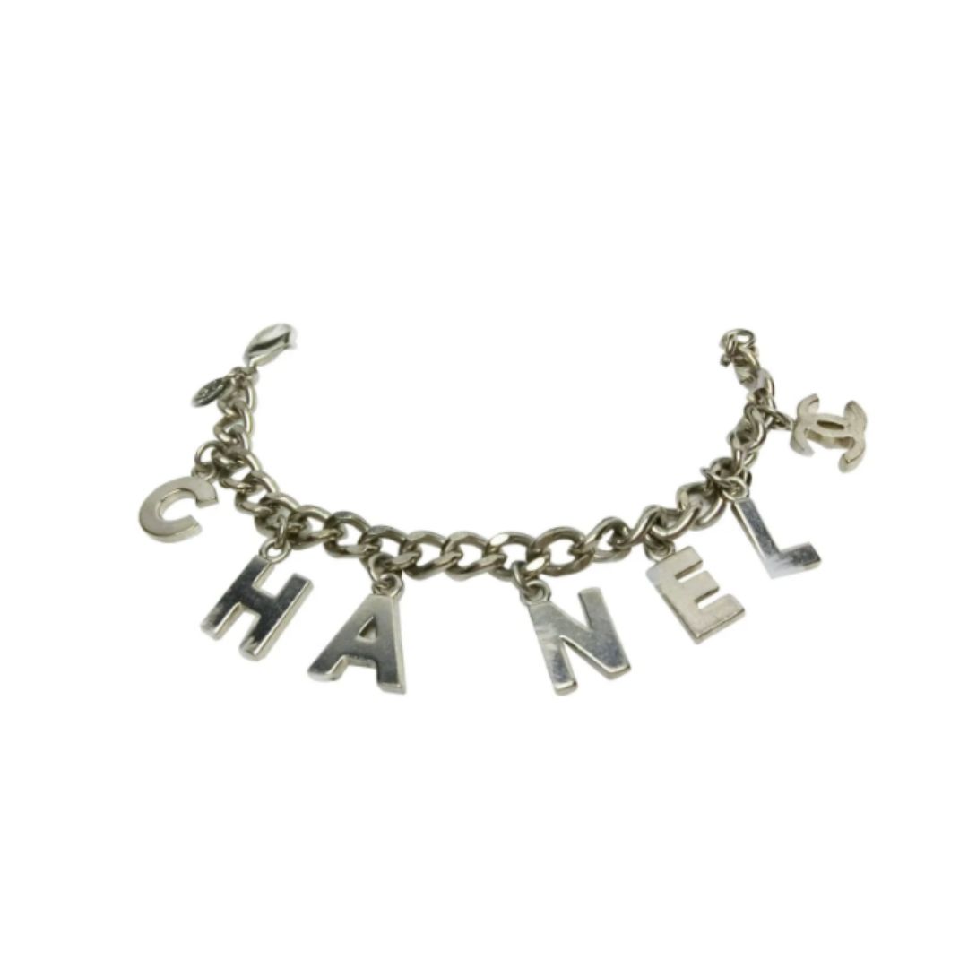 Chanel Vintage Logo Charms Bracelet