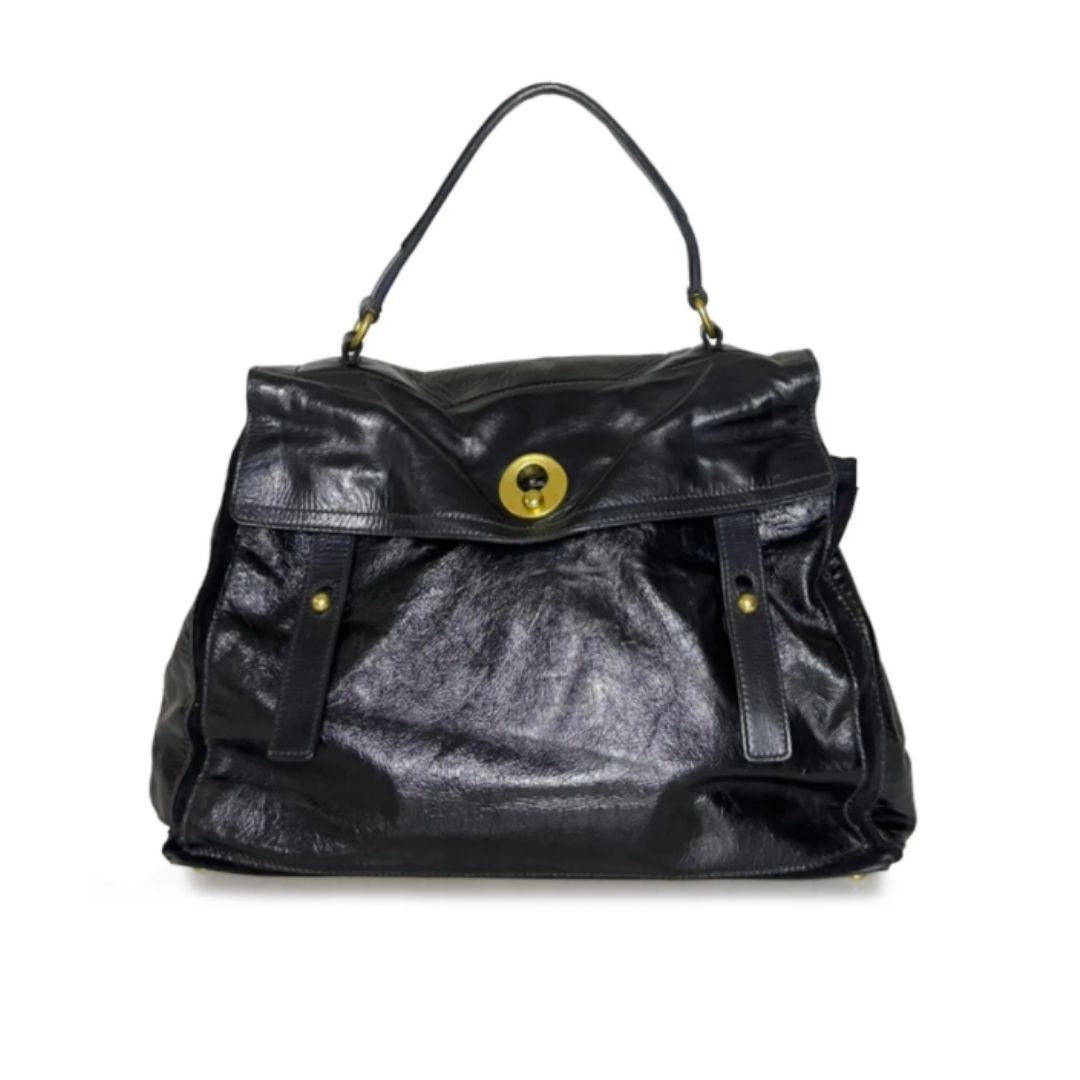 Yves Saint Laurent Large Muse Two Bag in Black