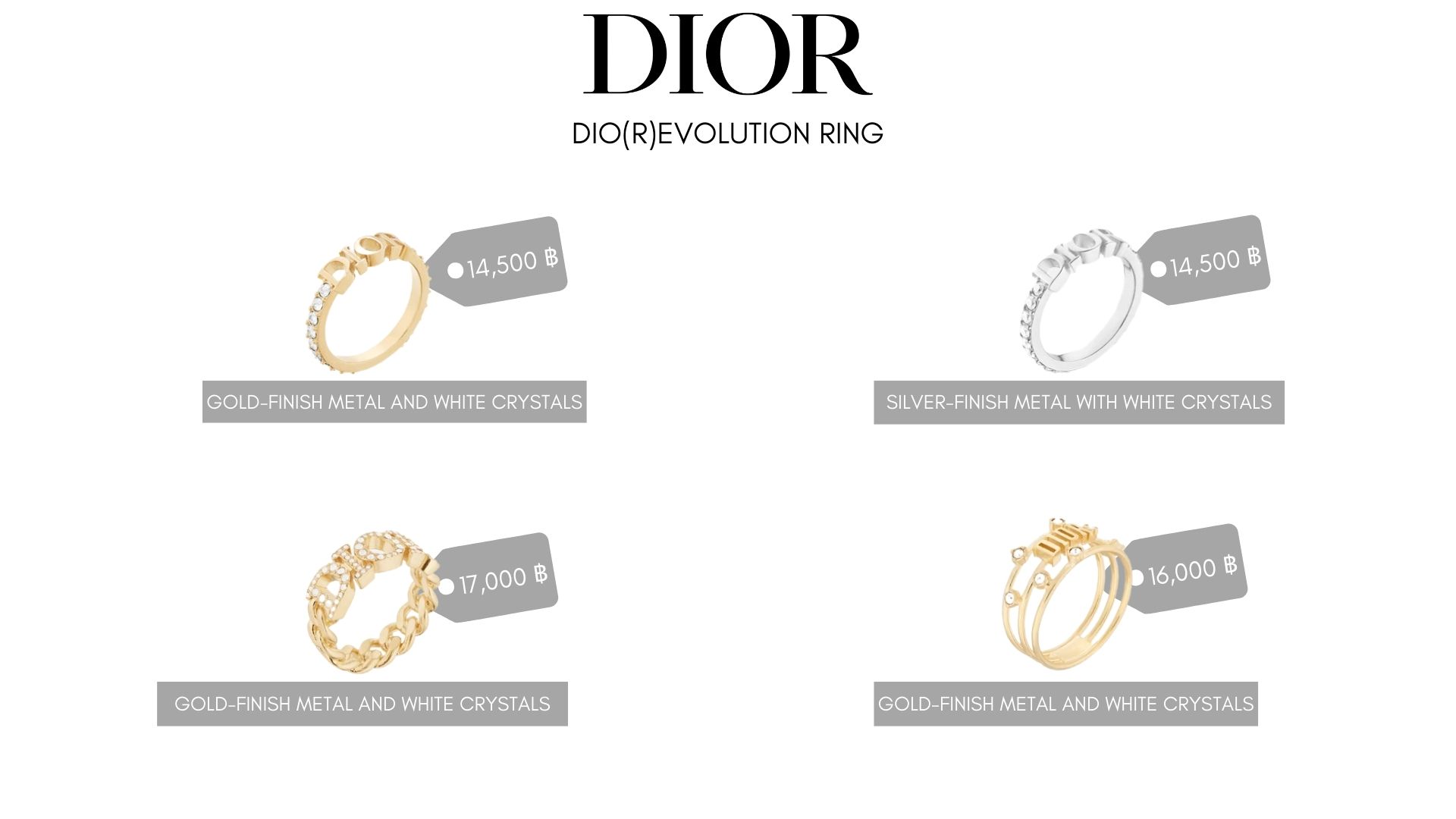 แหวน Dior vs Cartier