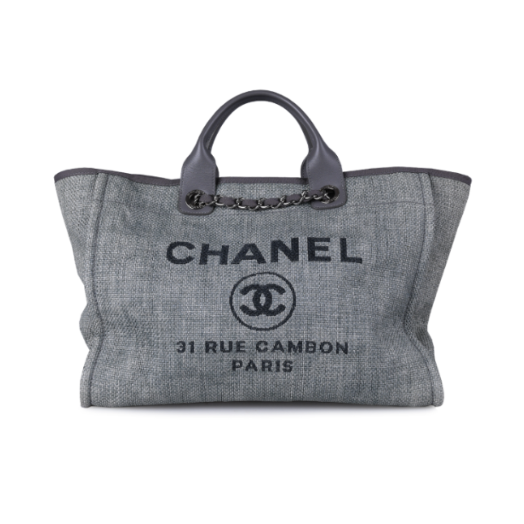 Chanel Deauville 31 Grey Rue Cambon Tote Bag Holo 27