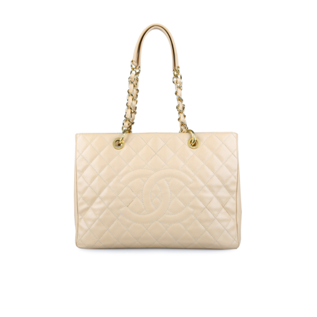 Chanel Grand Shopping Tote in Beige Holo16