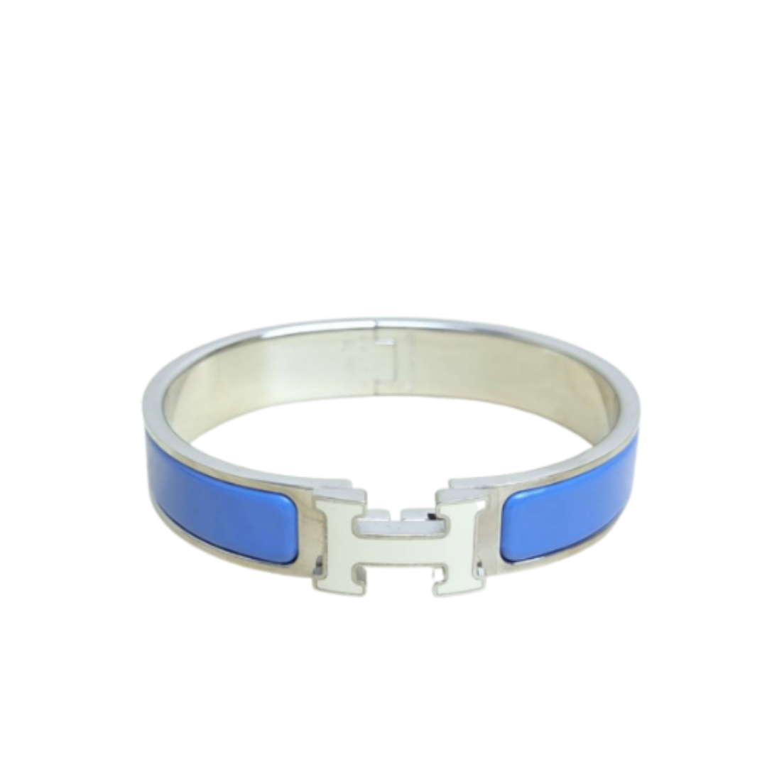 Hermes Clic H Bracelet PM in Bleu Abysse