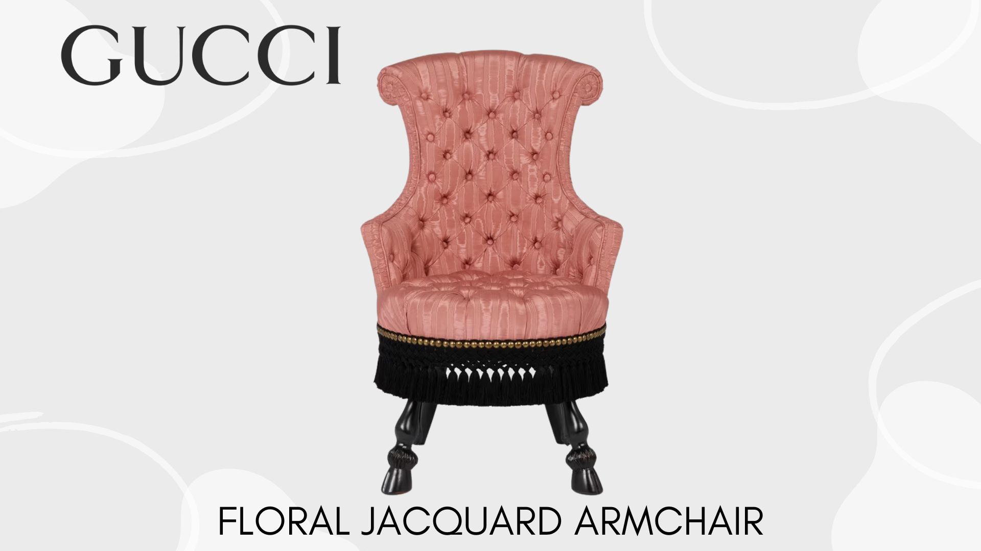 รวมแบรนด์หรู กับไลน์ Furniture และของตกแต่งบ้าน ที่หรูไม่แพ้งานกูตูบนรันเวย์ Floral Jacquard Armchair