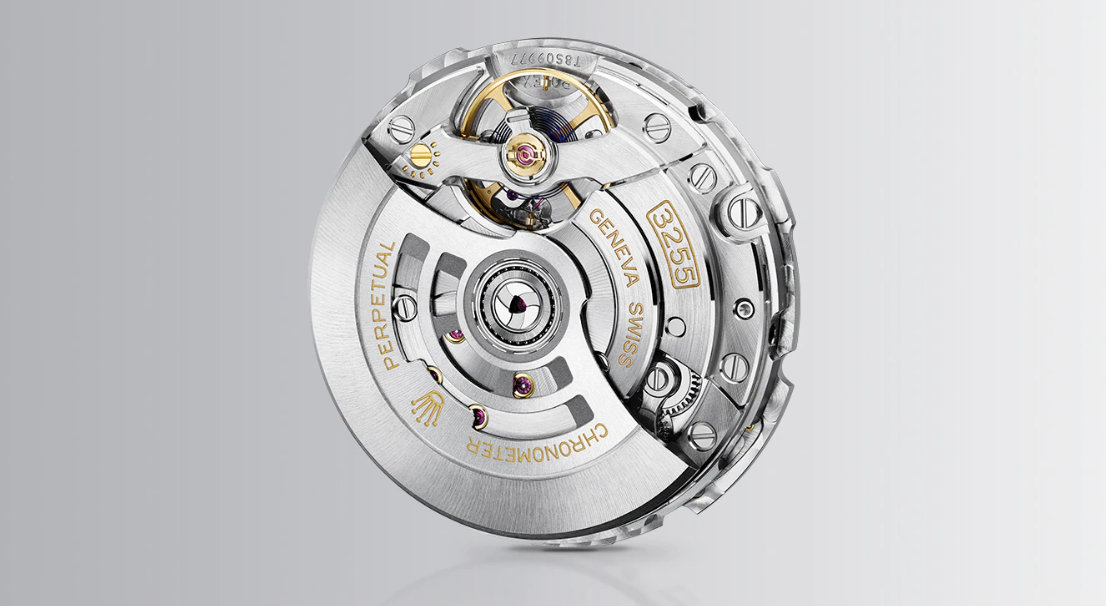 นาฬิกา Rolex รุ่น Day-Date 26 ภาษา กลไก ด้านหลัง
