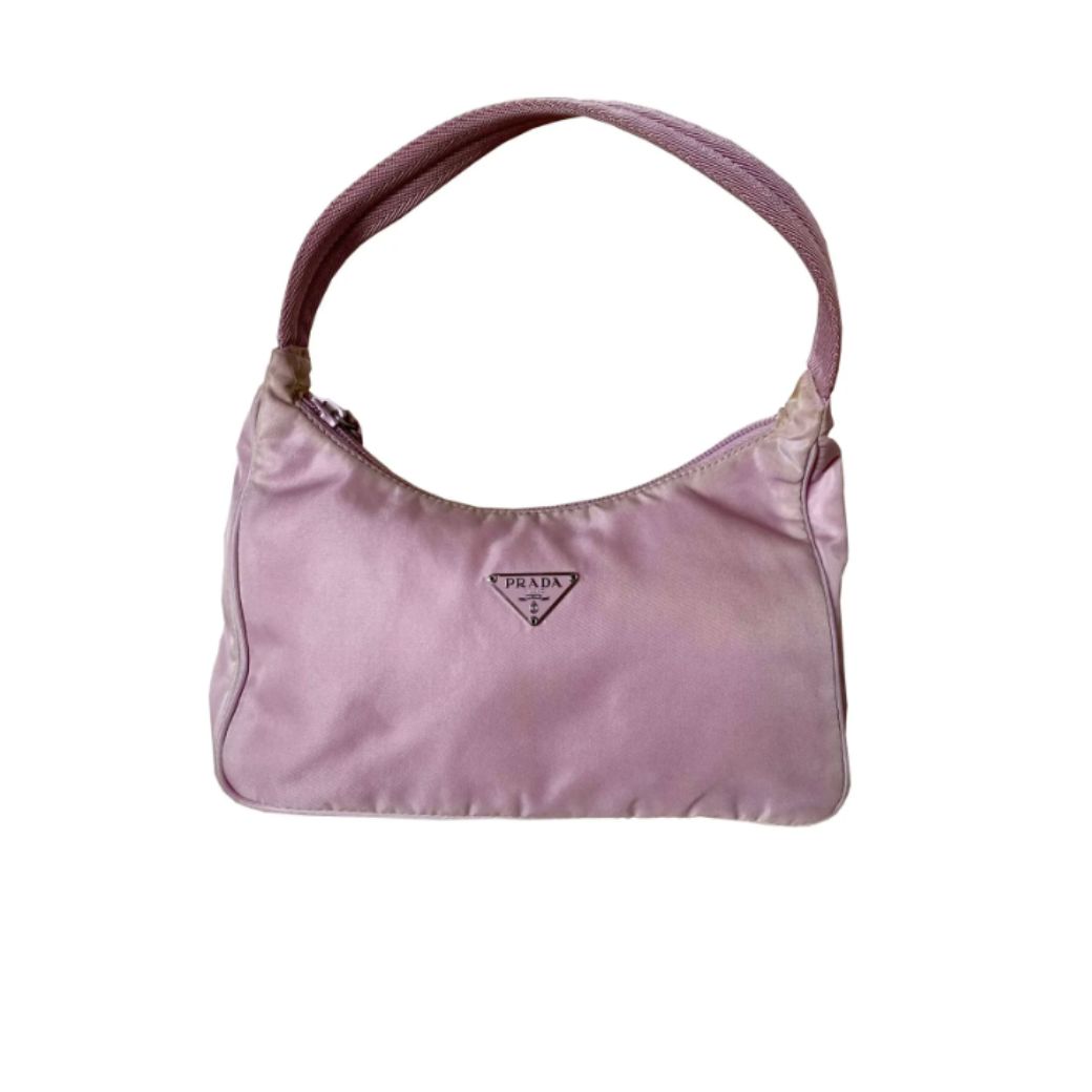 Prada Re-Edition 2000 Mini Hobo Bag in Pink