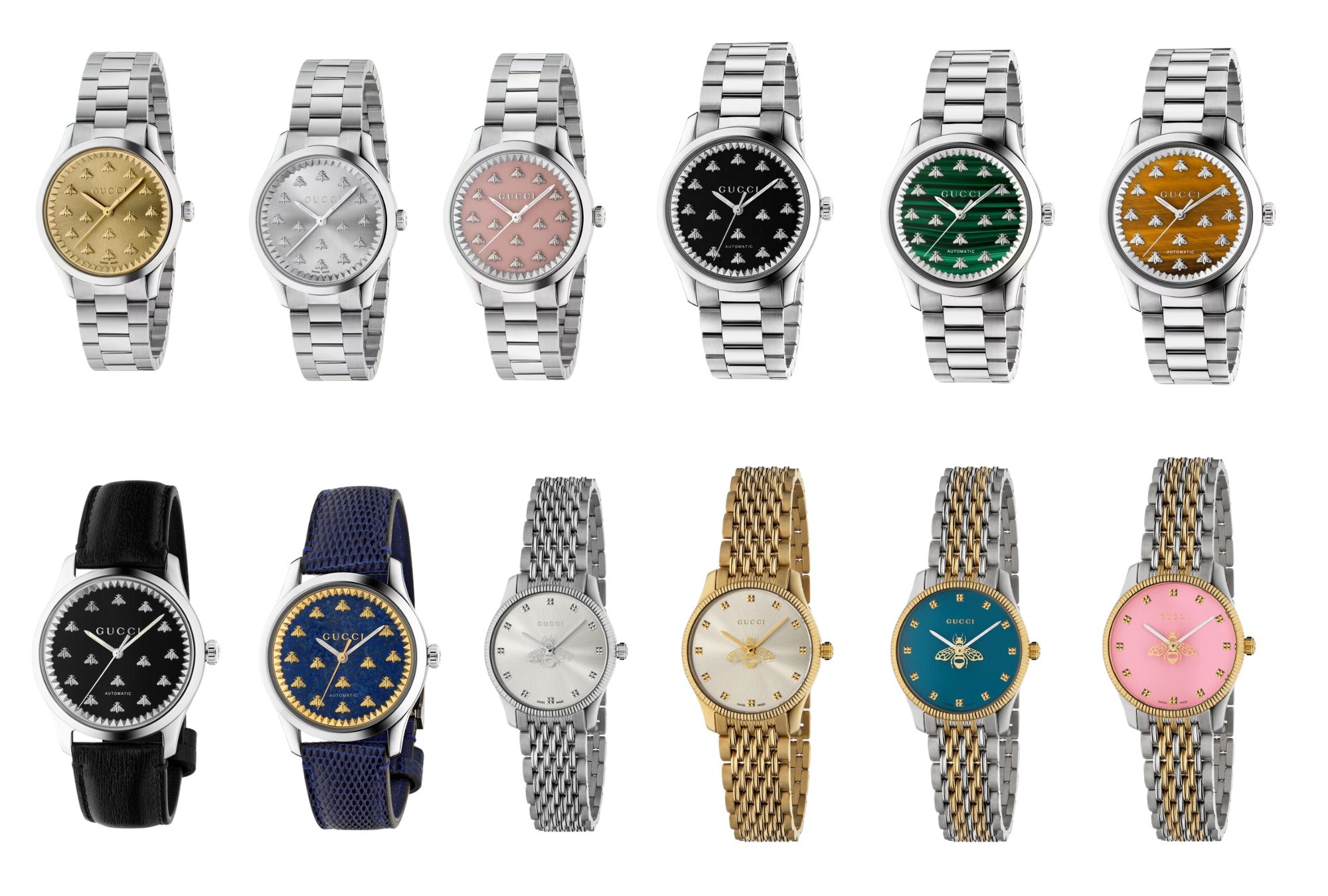 รวม Gucci Watch รุ่น The G-Timeless-สีนาฬืกา