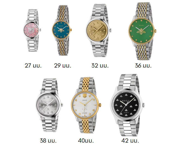 Gucci Watch รุ่น The G-Timeless-ขนาด